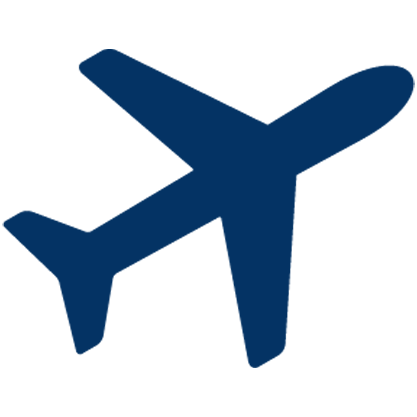 Blue Plane Icon